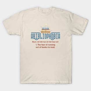 Abibliophobia Definition Funny Book Lover T-Shirt